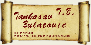 Tankosav Bulatović vizit kartica